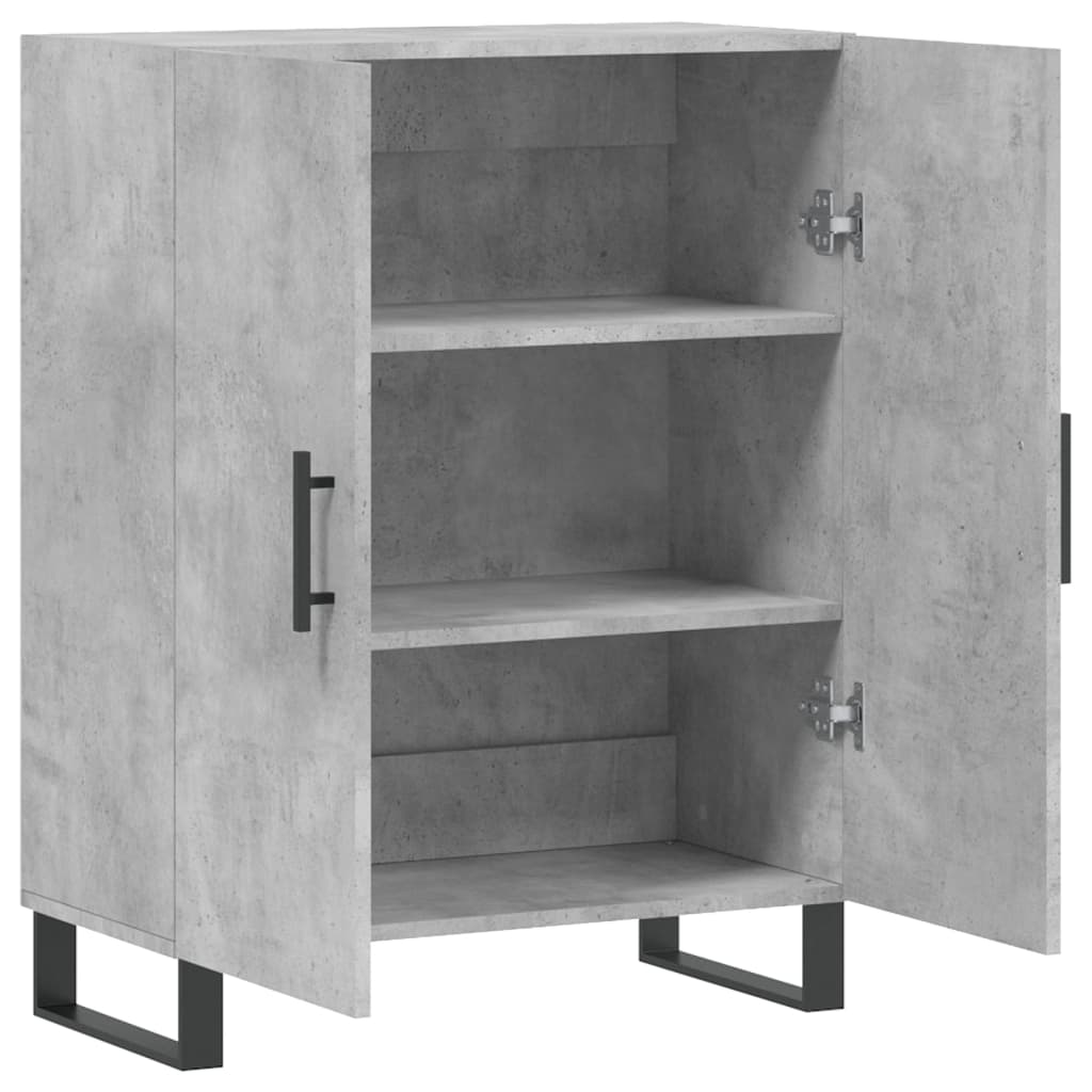 vidaXL Sideboard Concrete Grey 69.5x34x90 cm Engineered Wood