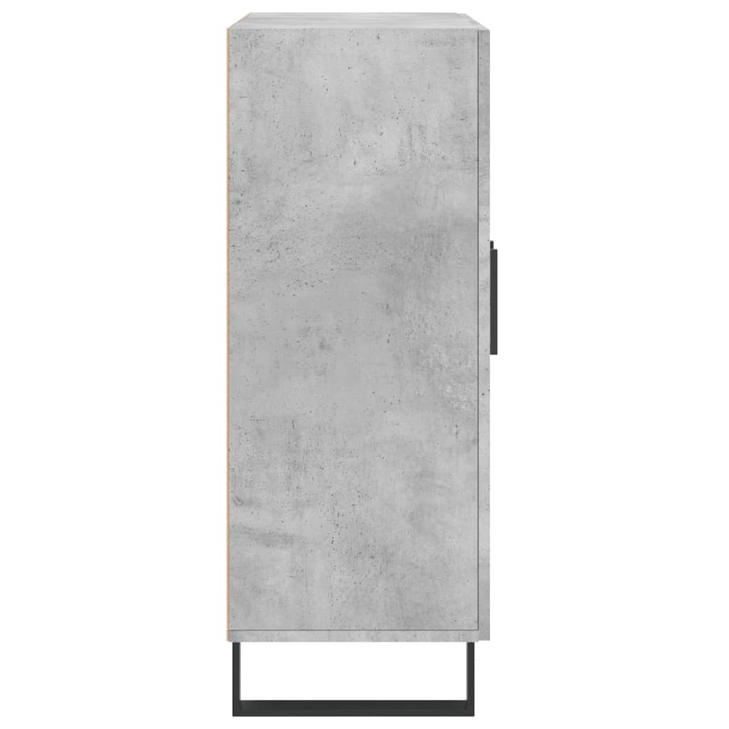 vidaXL Sideboard Concrete Grey 69.5x34x90 cm Engineered Wood