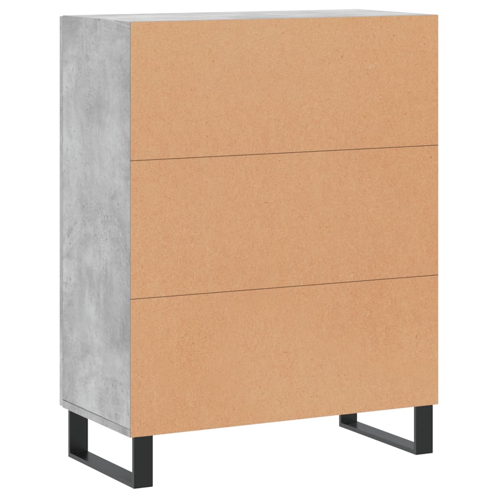 Sideboard Concrete Grey 69,5x34x90 cm Engineered Wood