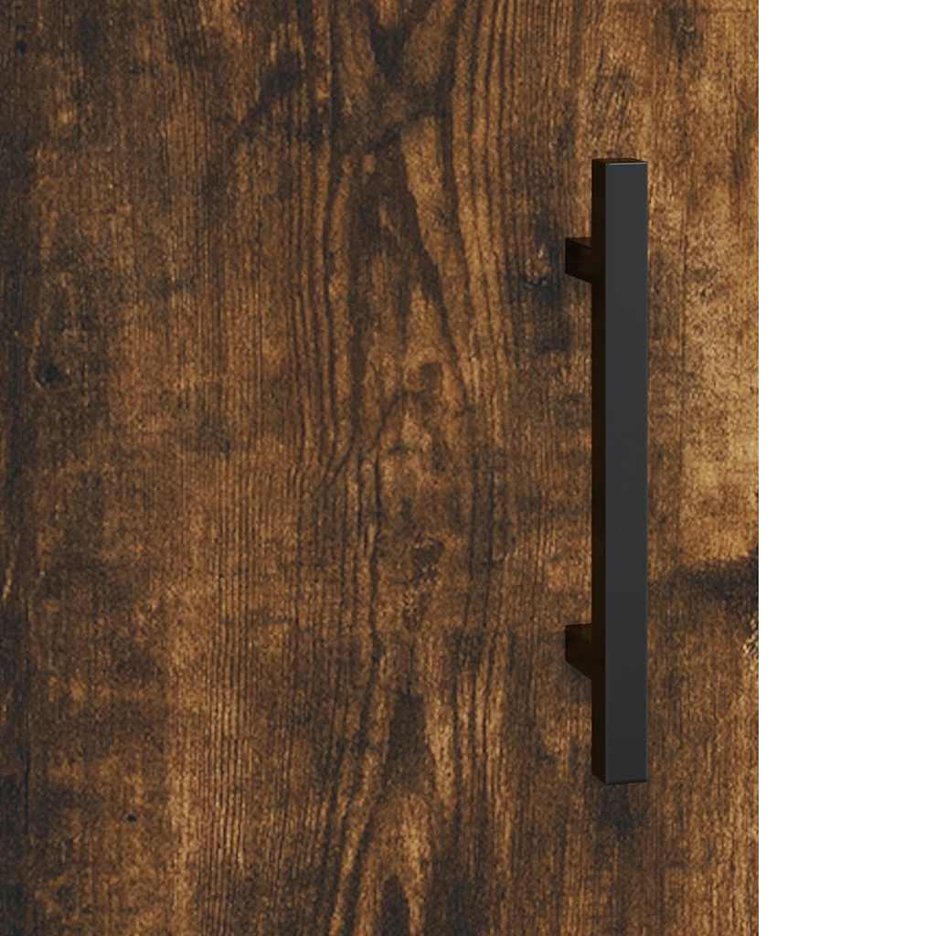 Sideboard Smoked Oak 69,5x34x90 cm Engineered Wood