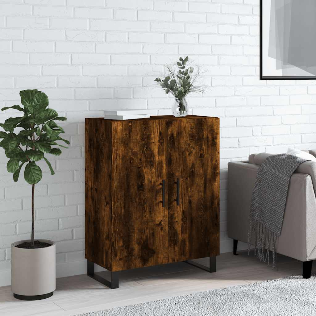 Sideboard Smoked Oak 69,5x34x90 cm Engineered Wood