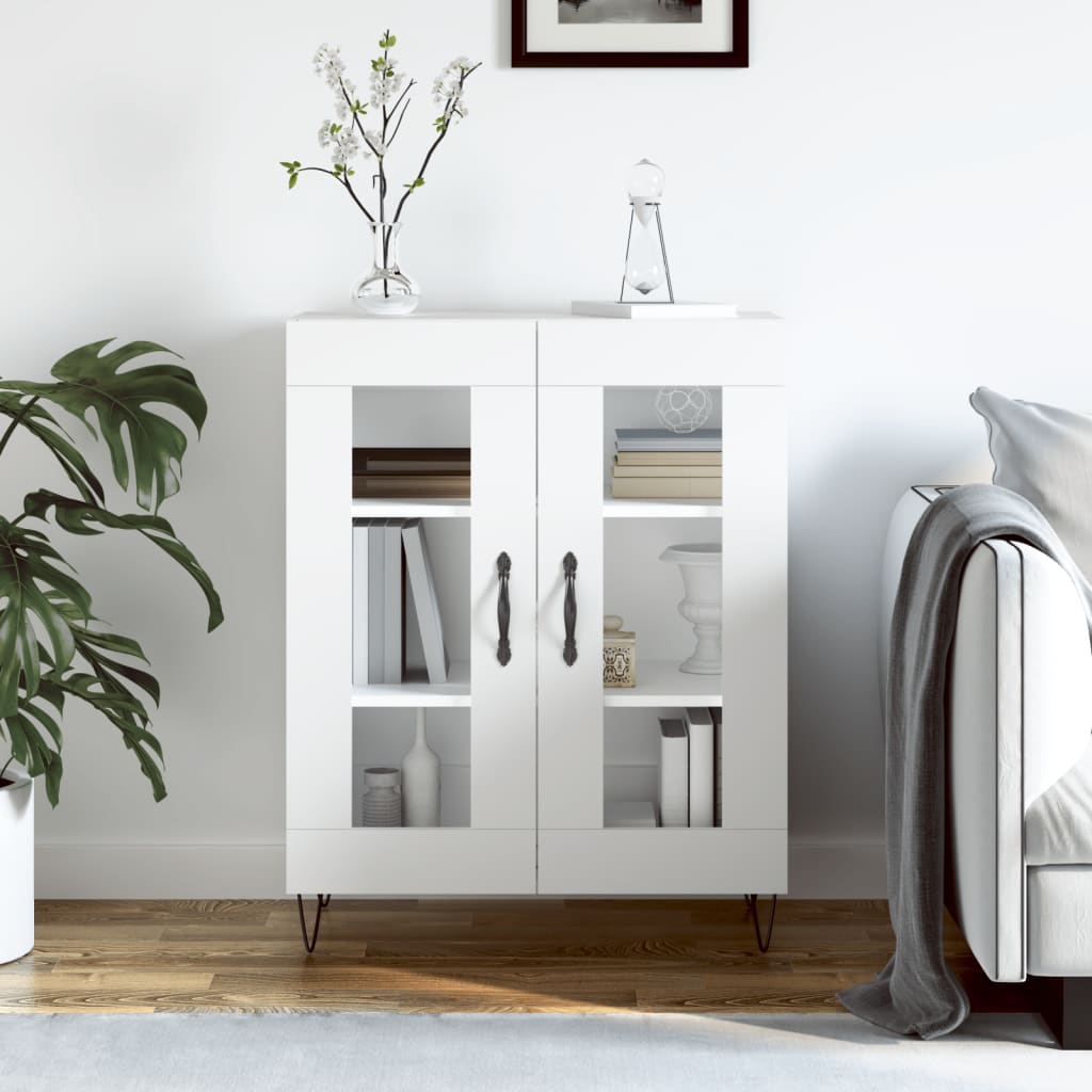 Sideboard White 69,5x34x90 cm Engineered Wood