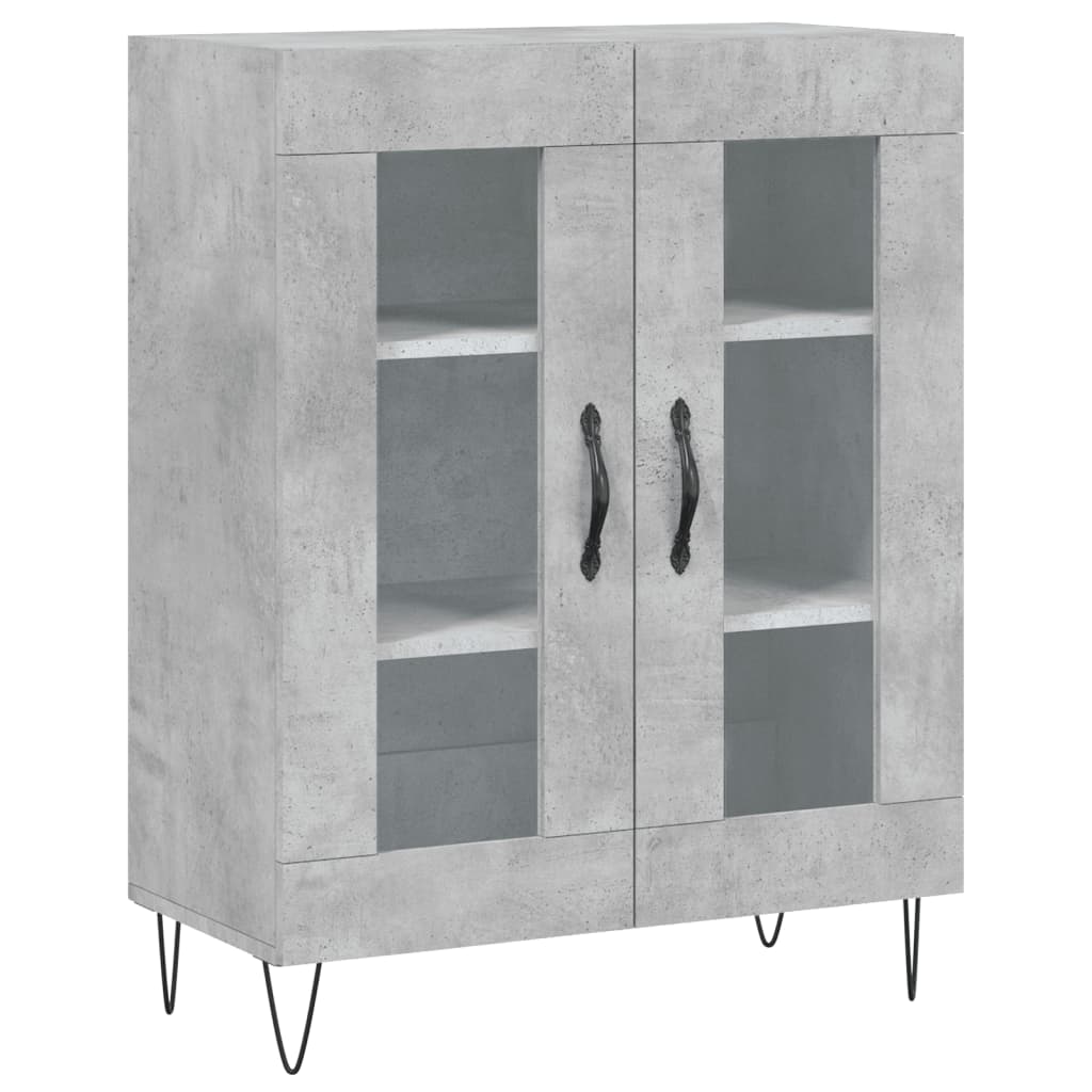 Sideboard Concrete Grey 69,5x34x90 cm Engineered Wood