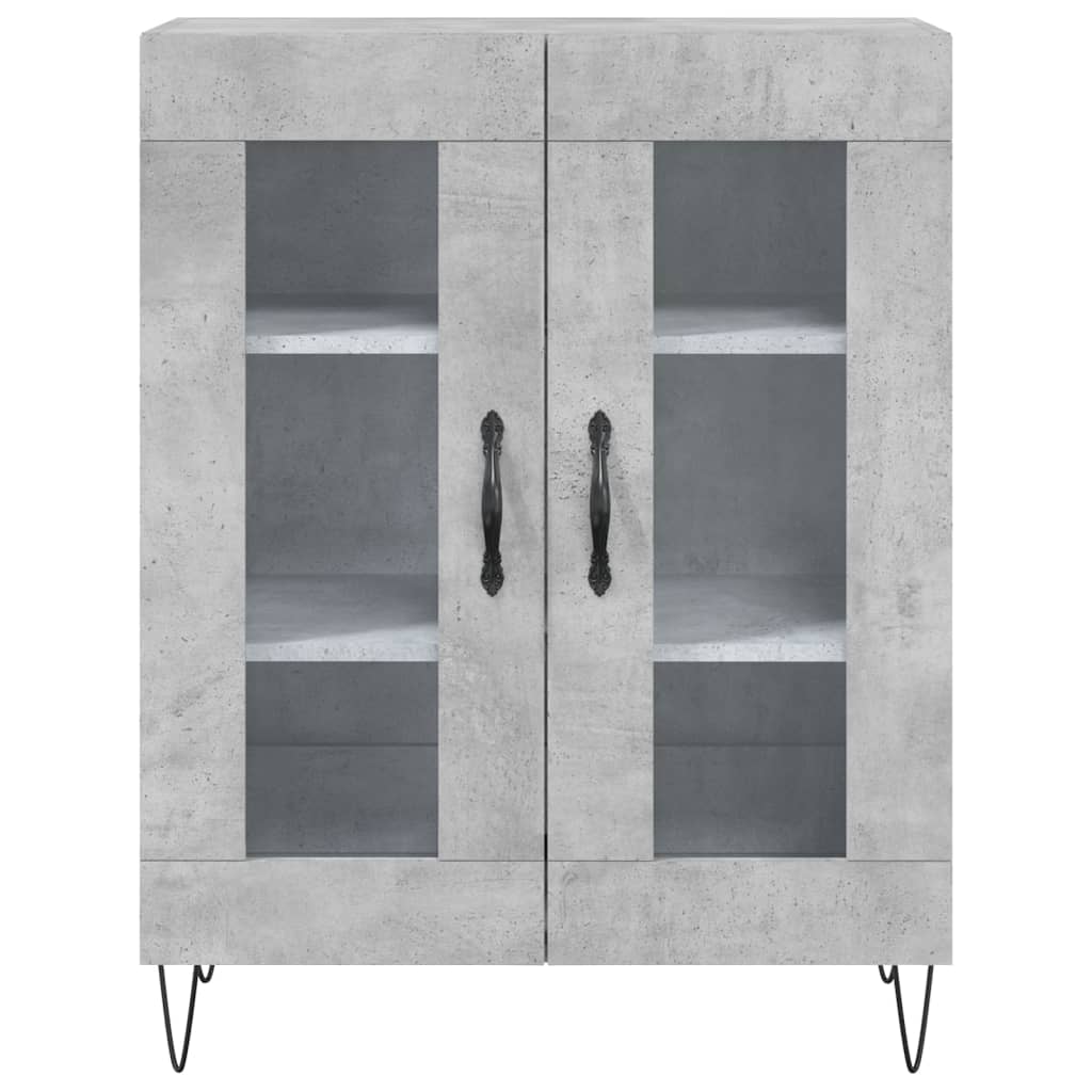 Sideboard Concrete Grey 69,5x34x90 cm Engineered Wood