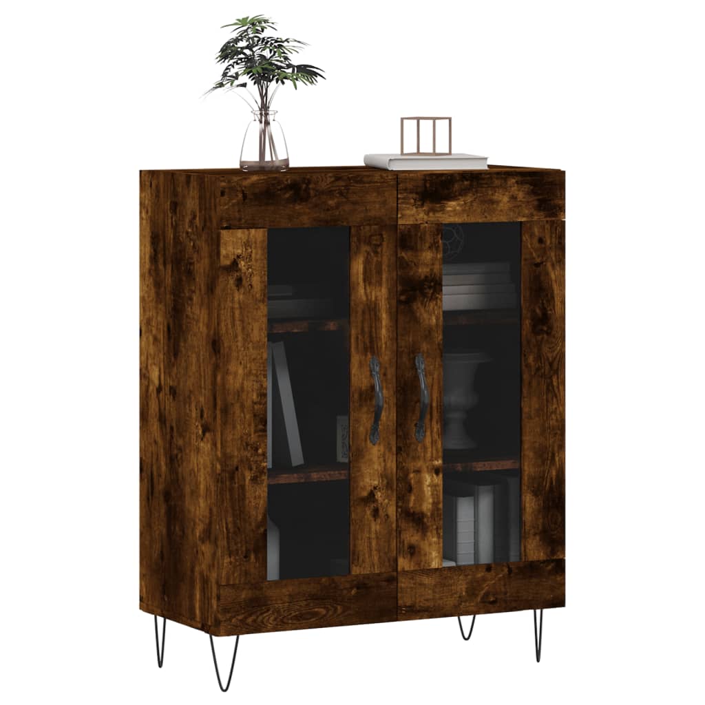 Sideboard Smoked Oak 69,5x34x90 cm Engineered Wood