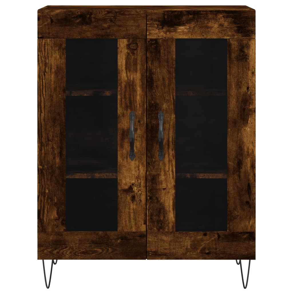 Sideboard Smoked Oak 69,5x34x90 cm Engineered Wood
