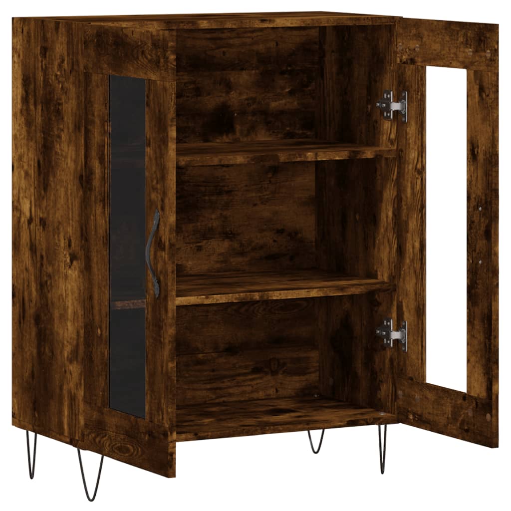 Sideboard Smoked Oak 69,5x34x90 cm Engineered Wood