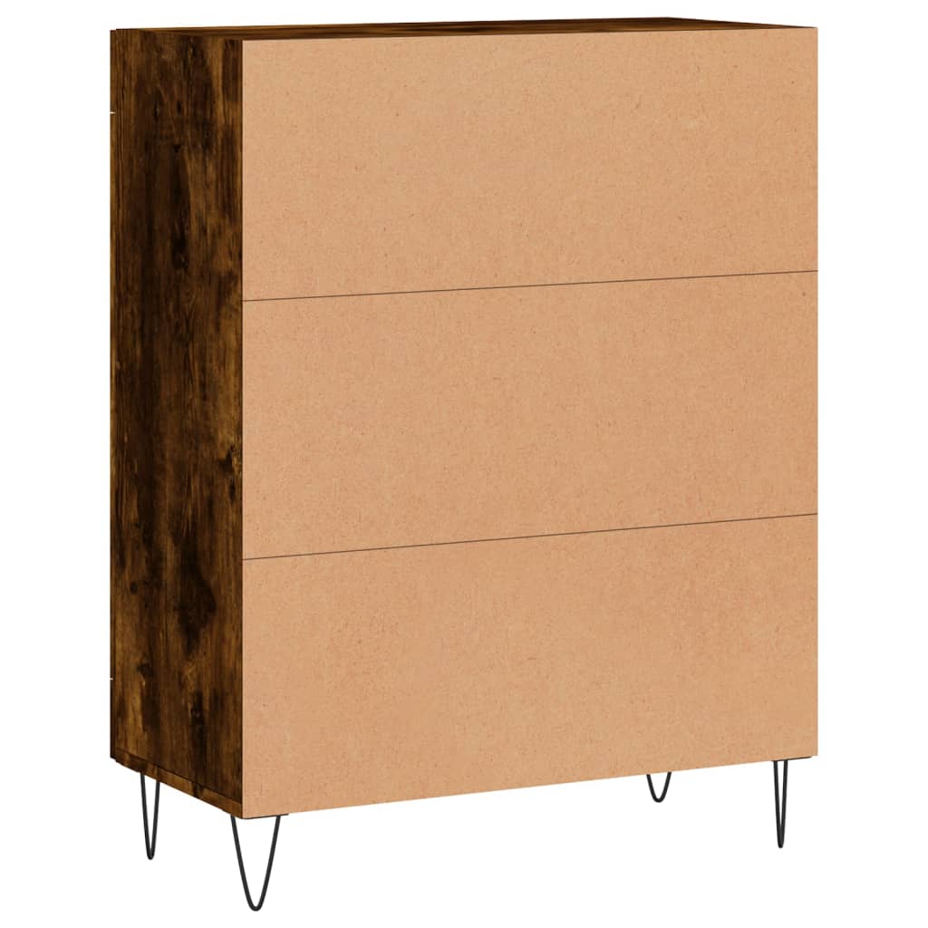 Sideboard Smoked Oak 69,5x34x90 cm Engineered Wood