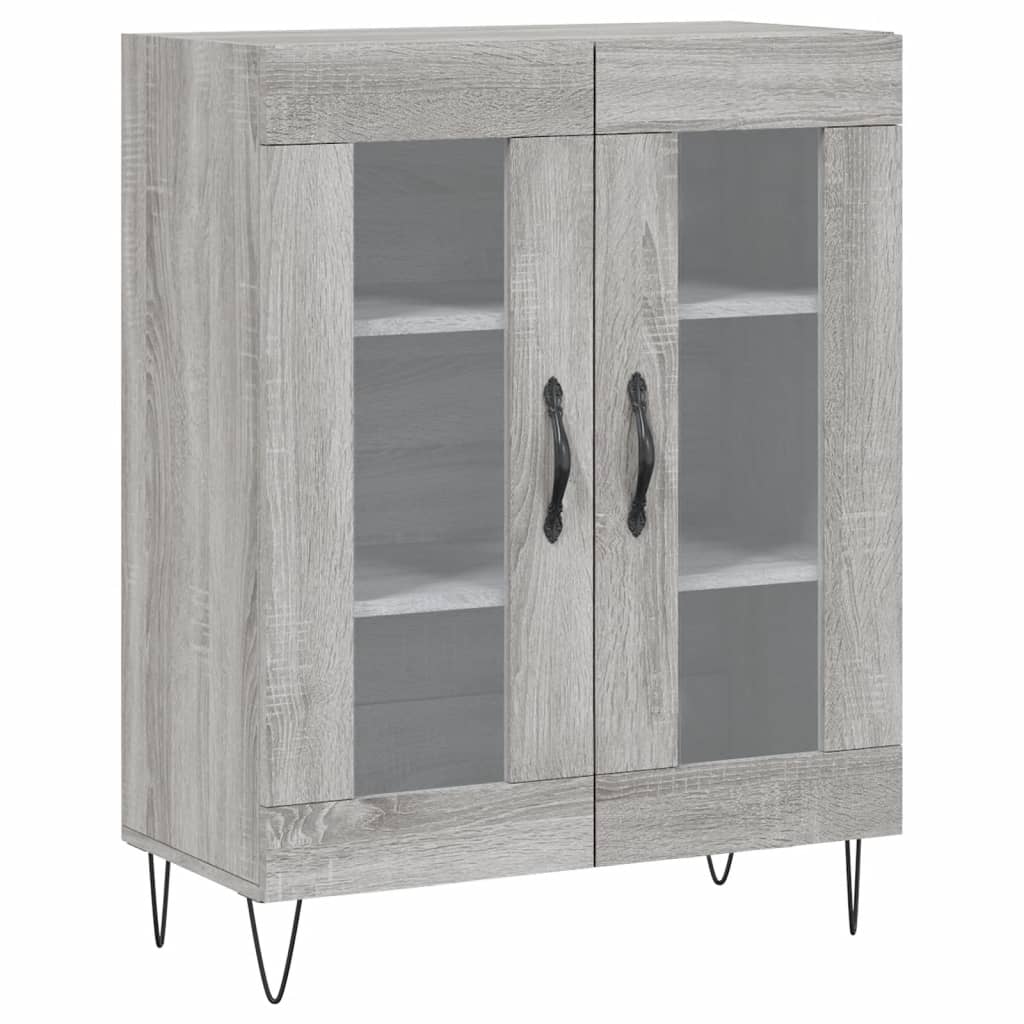 Sideboard Grey Sonoma 69,5x34x90 cm Engineered Wood