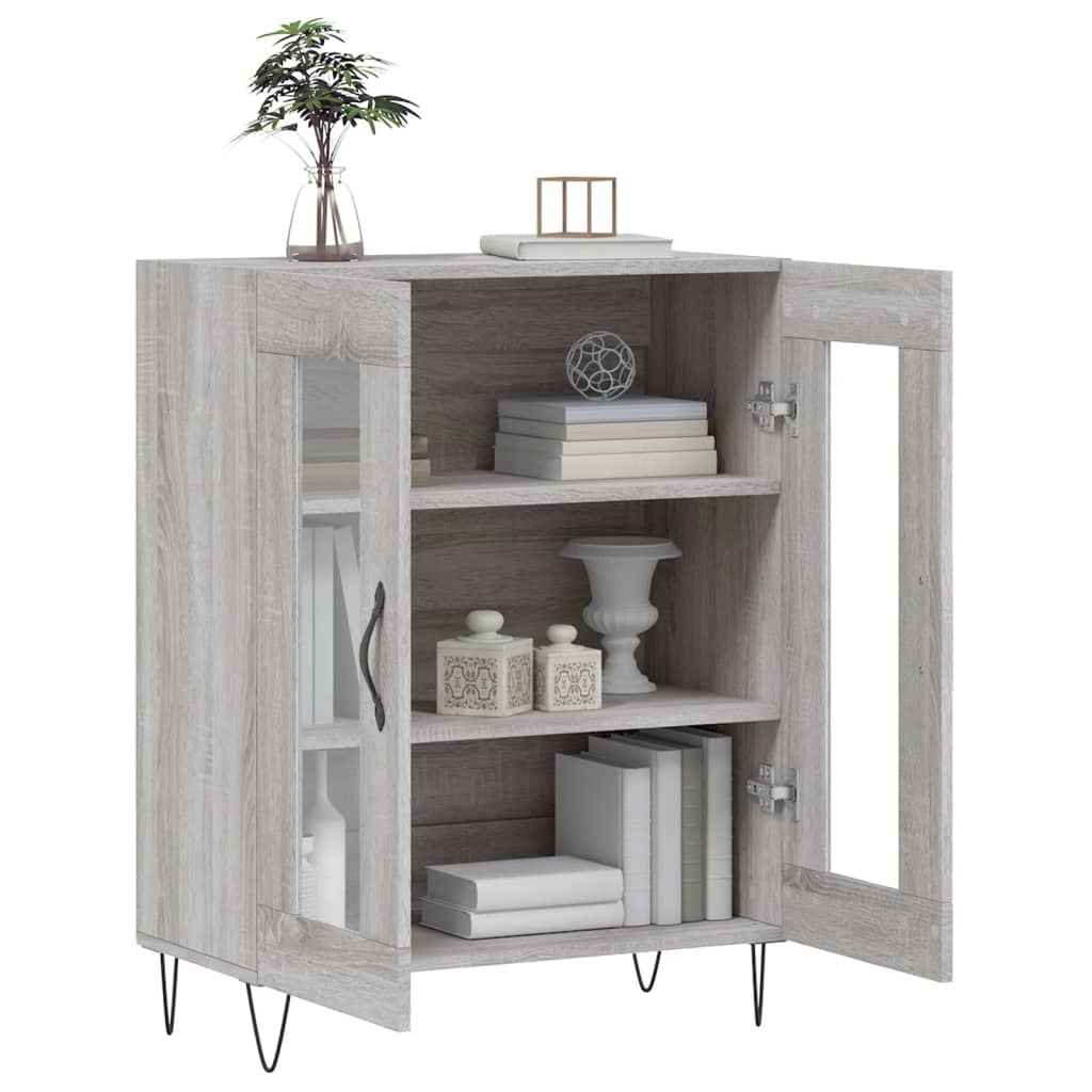 Sideboard Grey Sonoma 69,5x34x90 cm Engineered Wood
