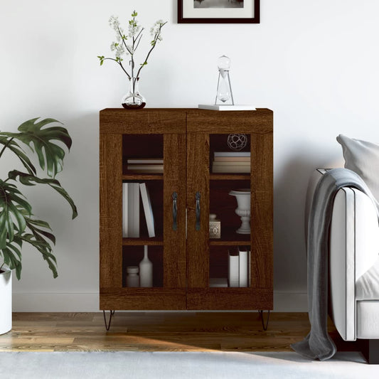 vidaXL Sideboard Brown Oak 69.5x34x90 cm Engineered Wood