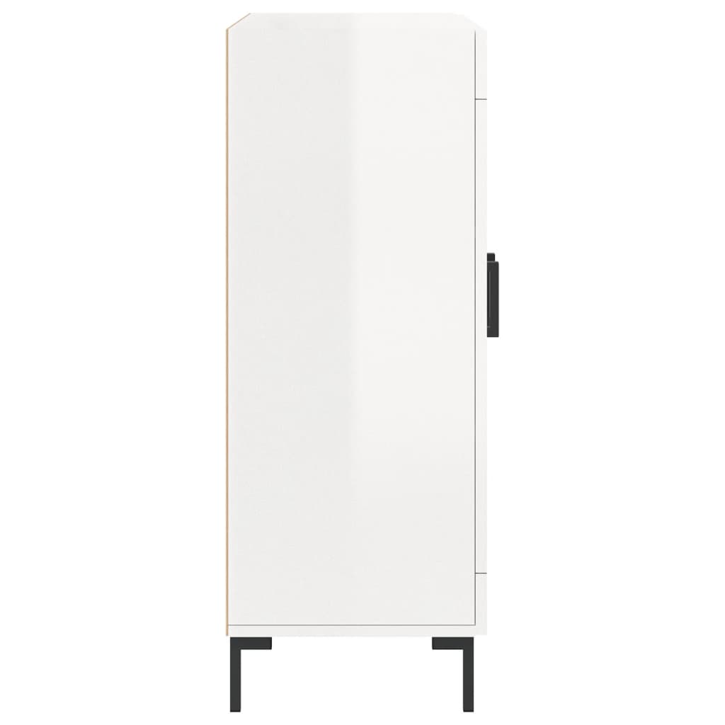 Sideboard High Gloss White 69.5x34x90 cm Engineered Wood