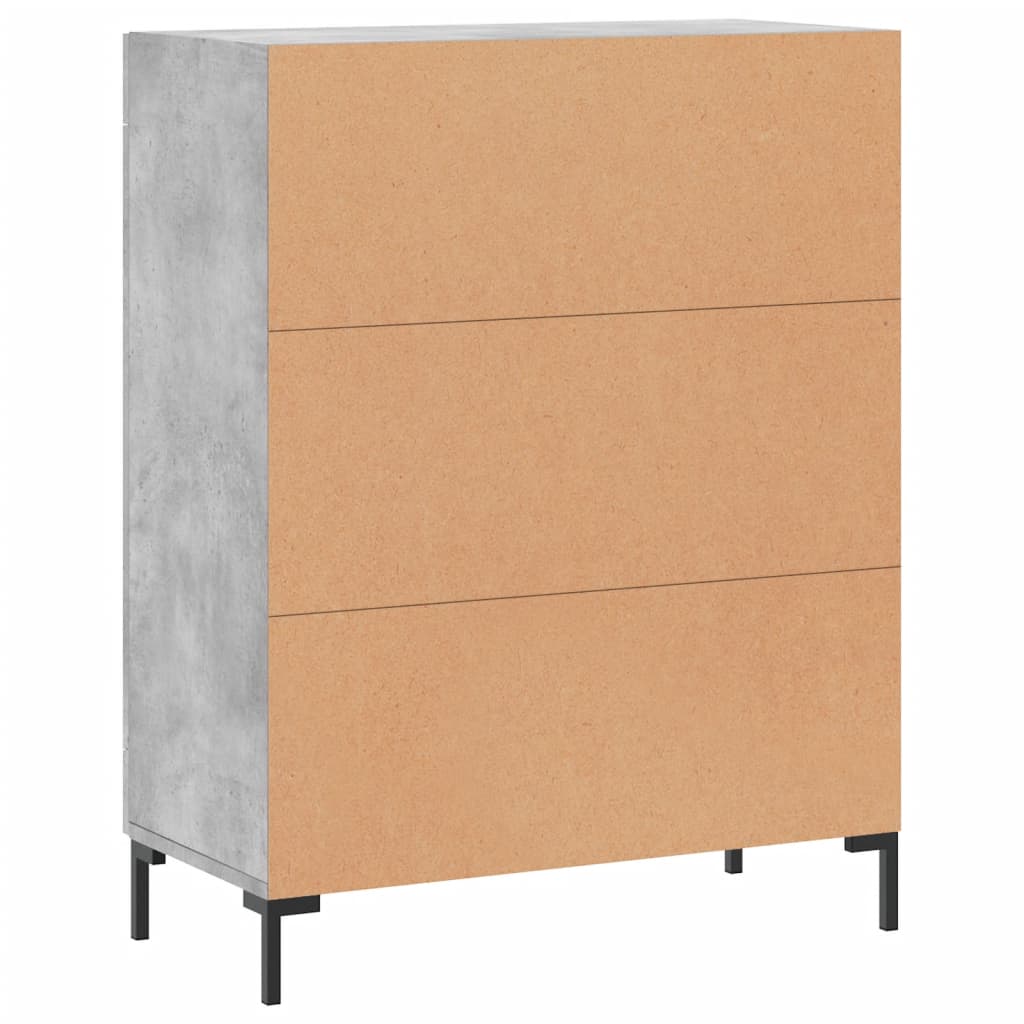 Sideboard Concrete Grey 69.5x34x90 cm Engineered Wood