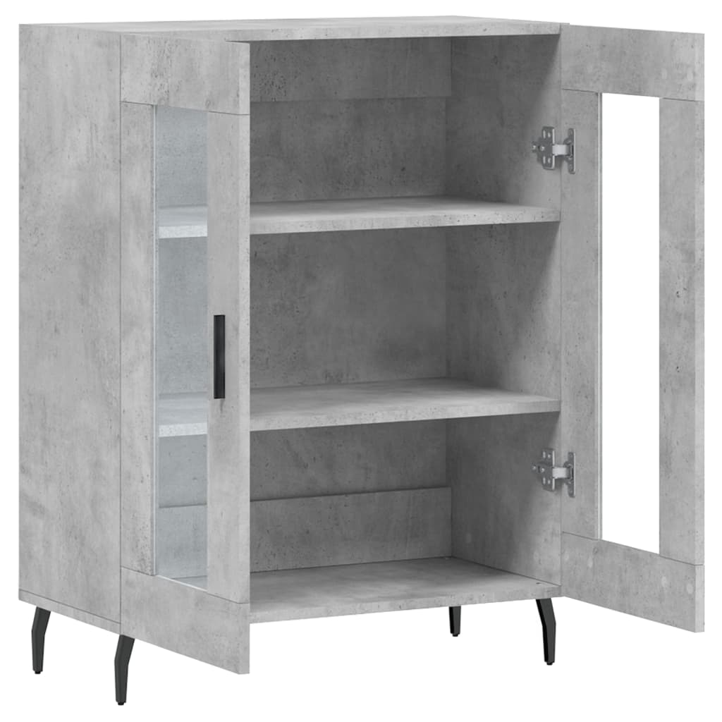 Sideboard Concrete Grey 69,5x34x90 cm Engineered Wood