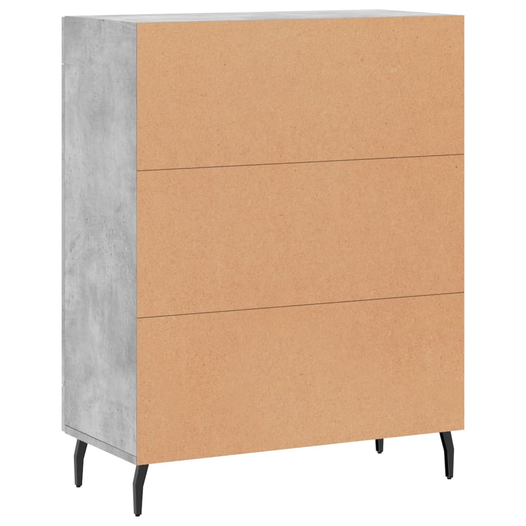 Sideboard Concrete Grey 69,5x34x90 cm Engineered Wood