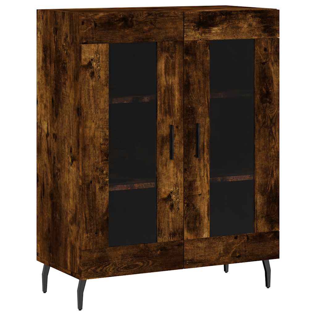 Sideboard Smoked Oak 69,5x34x90 cm Engineered Wood