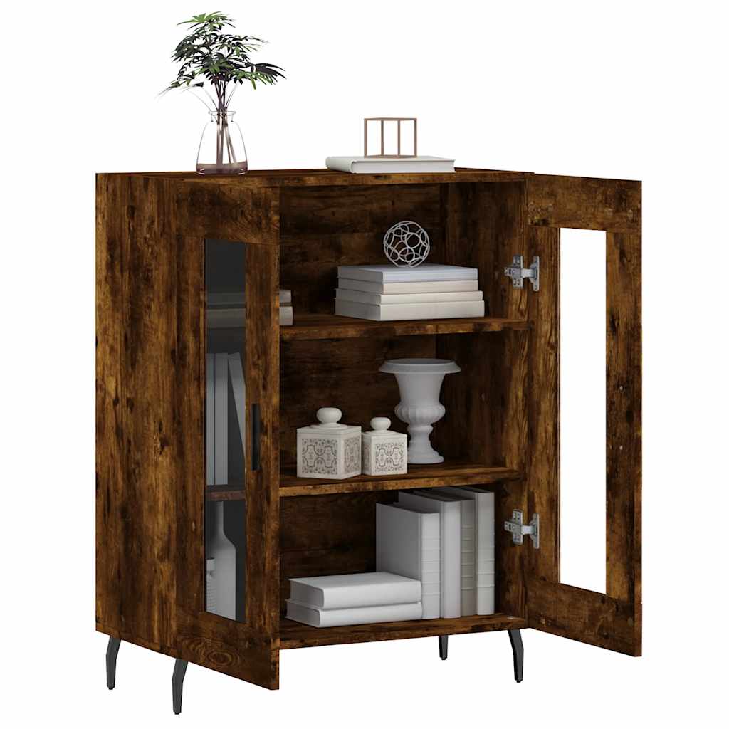 Sideboard Smoked Oak 69,5x34x90 cm Engineered Wood