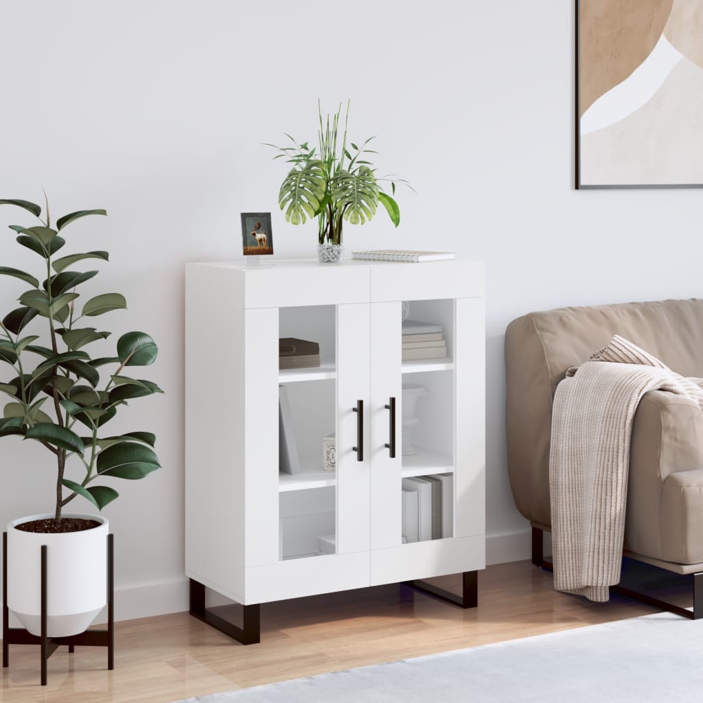 Sideboard White 69,5x34x90 cm Engineered Wood