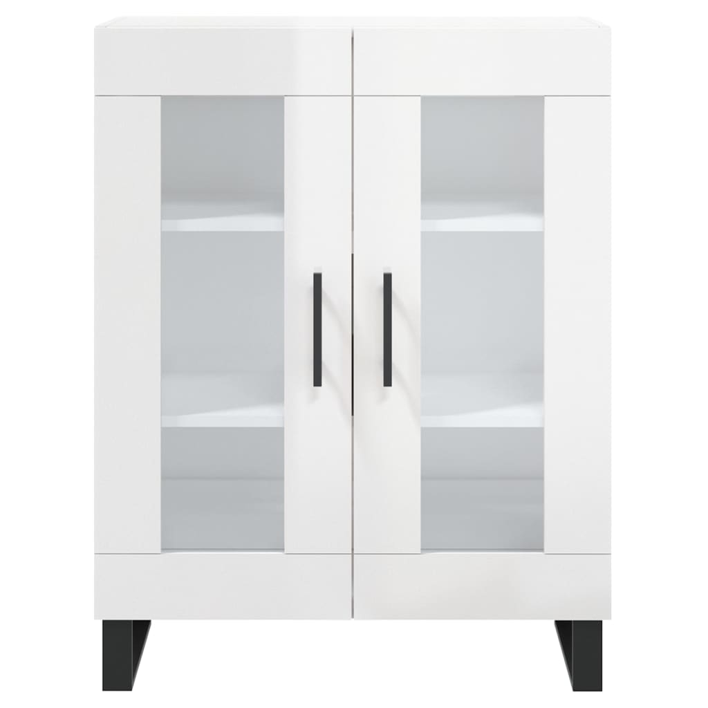 Sideboard High Gloss White 69,5x34x90 cm Engineered Wood