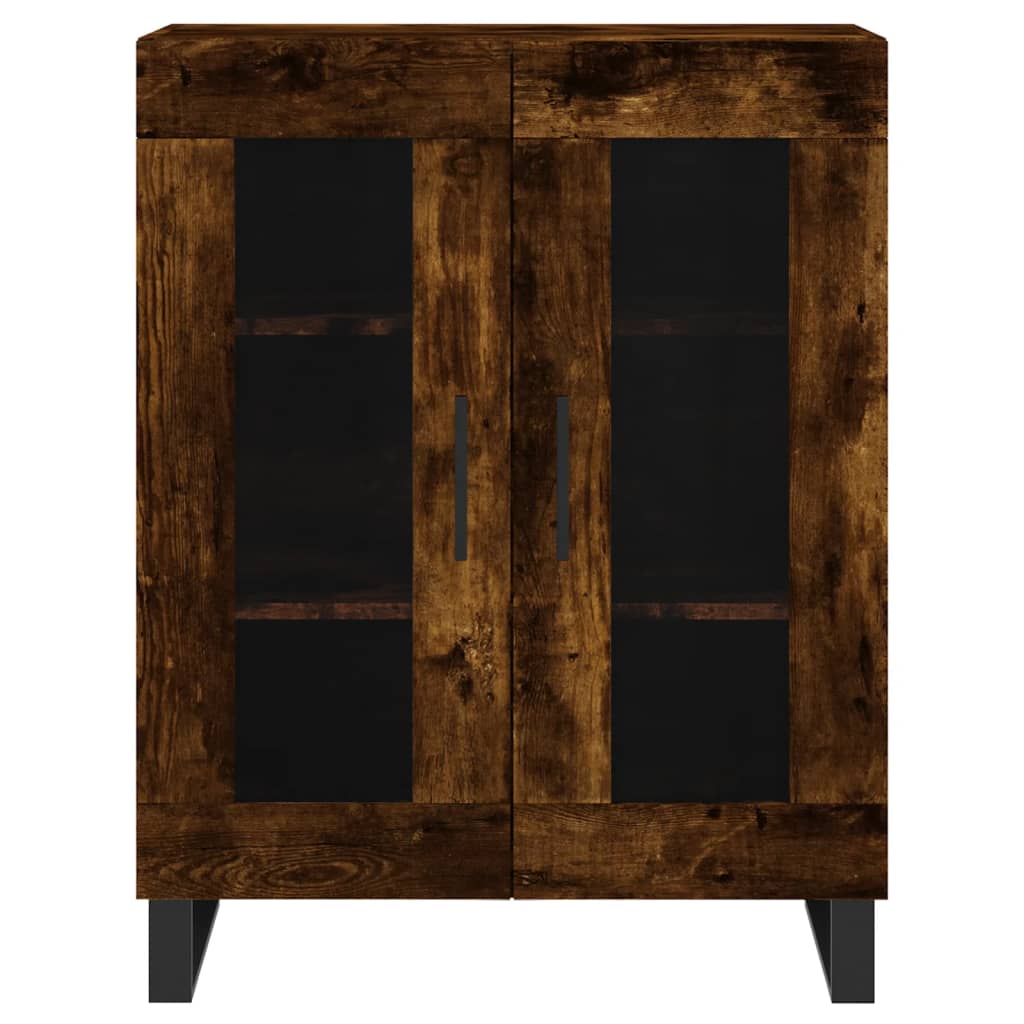 Sideboard Smoked Oak 69.5x34x90 cm Engineered Wood