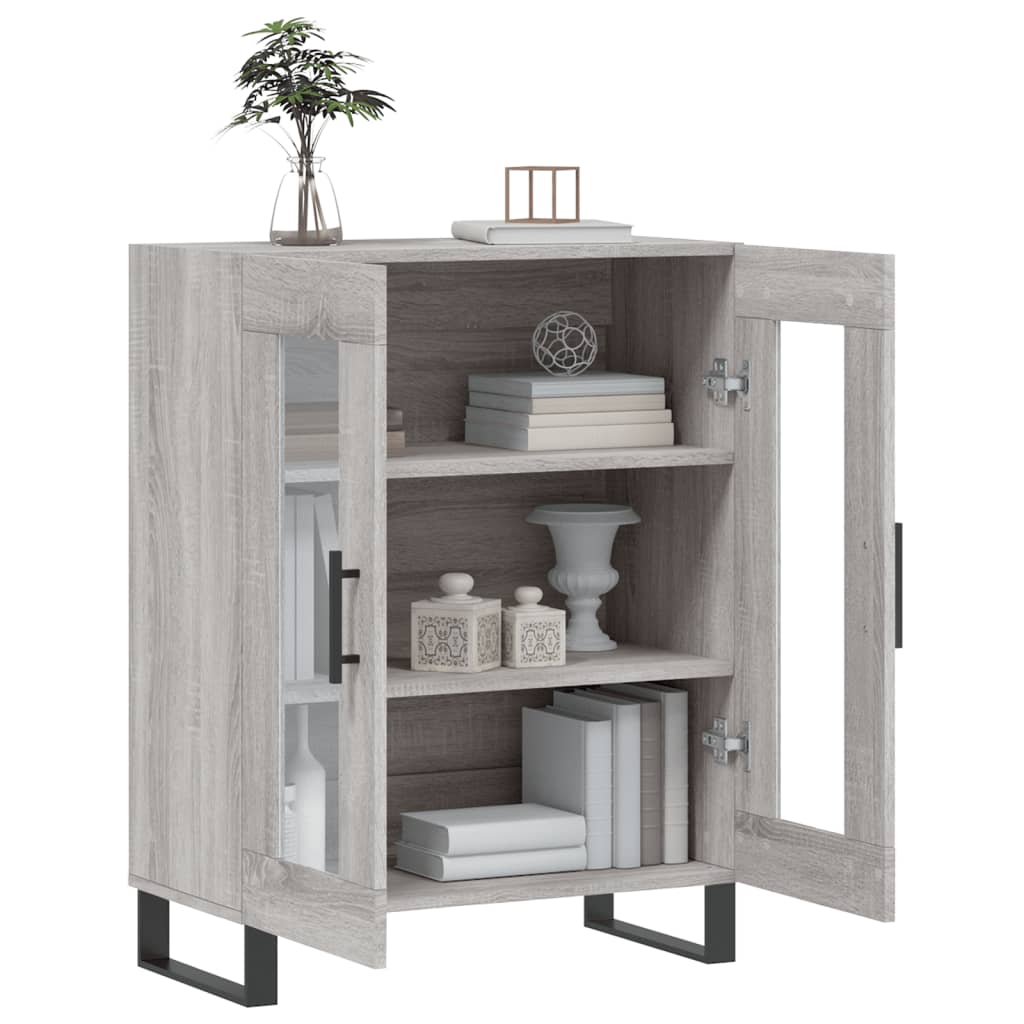 Sideboard Grey Sonoma 69,5x34x90 cm Engineered Wood