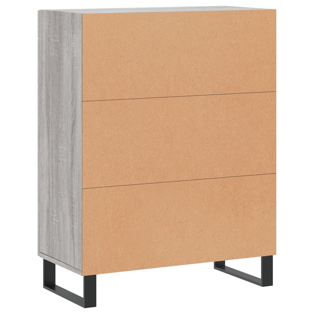 Sideboard Grey Sonoma 69,5x34x90 cm Engineered Wood
