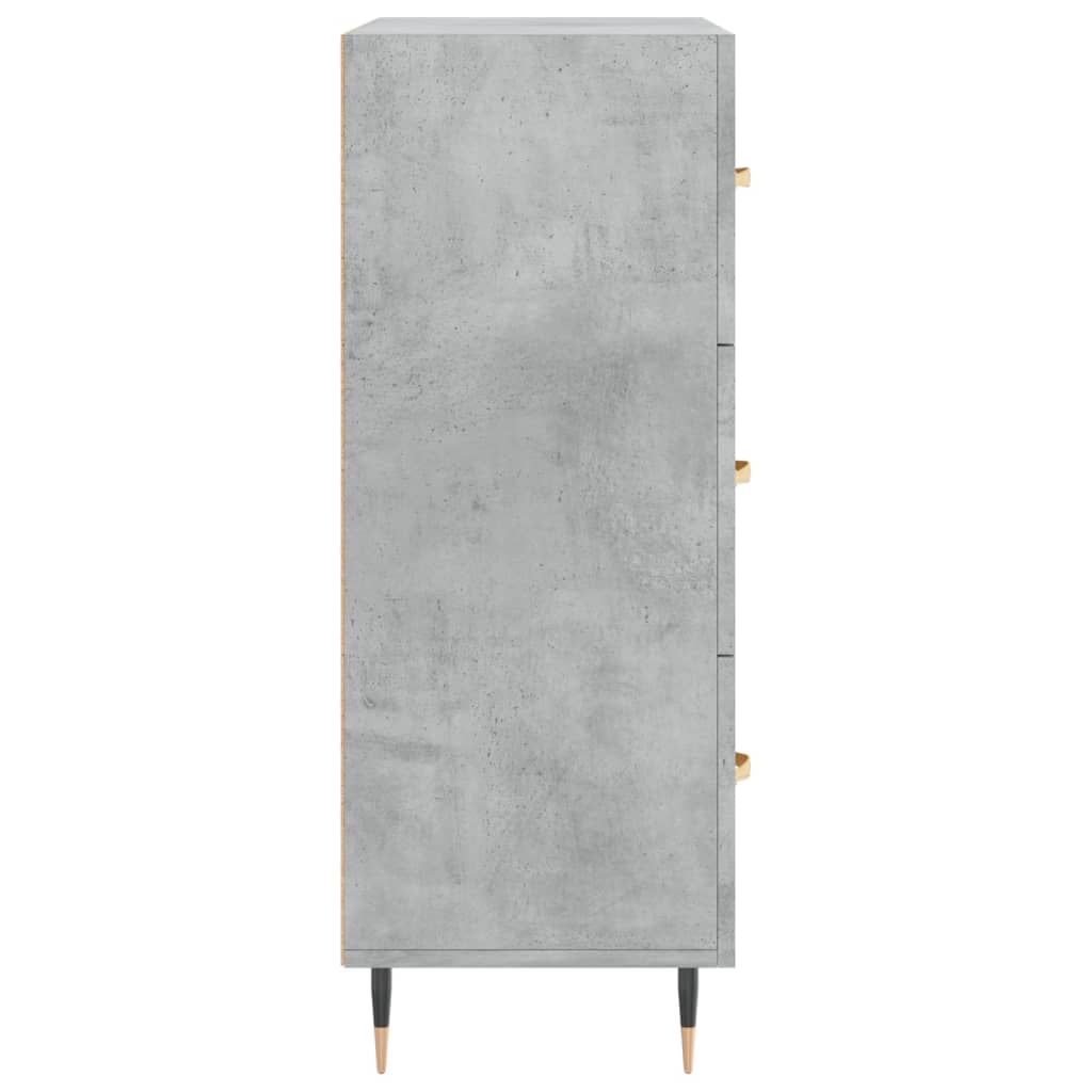 vidaXL Sideboard Concrete Grey 69.5x34x90 cm Engineered Wood