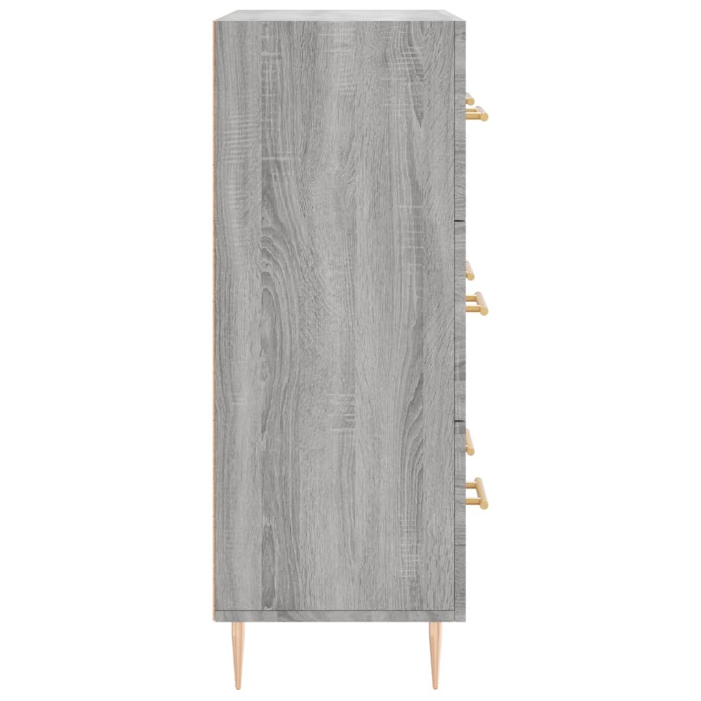 Sideboard Grey Sonoma 69.5x34x90 cm Engineered Wood