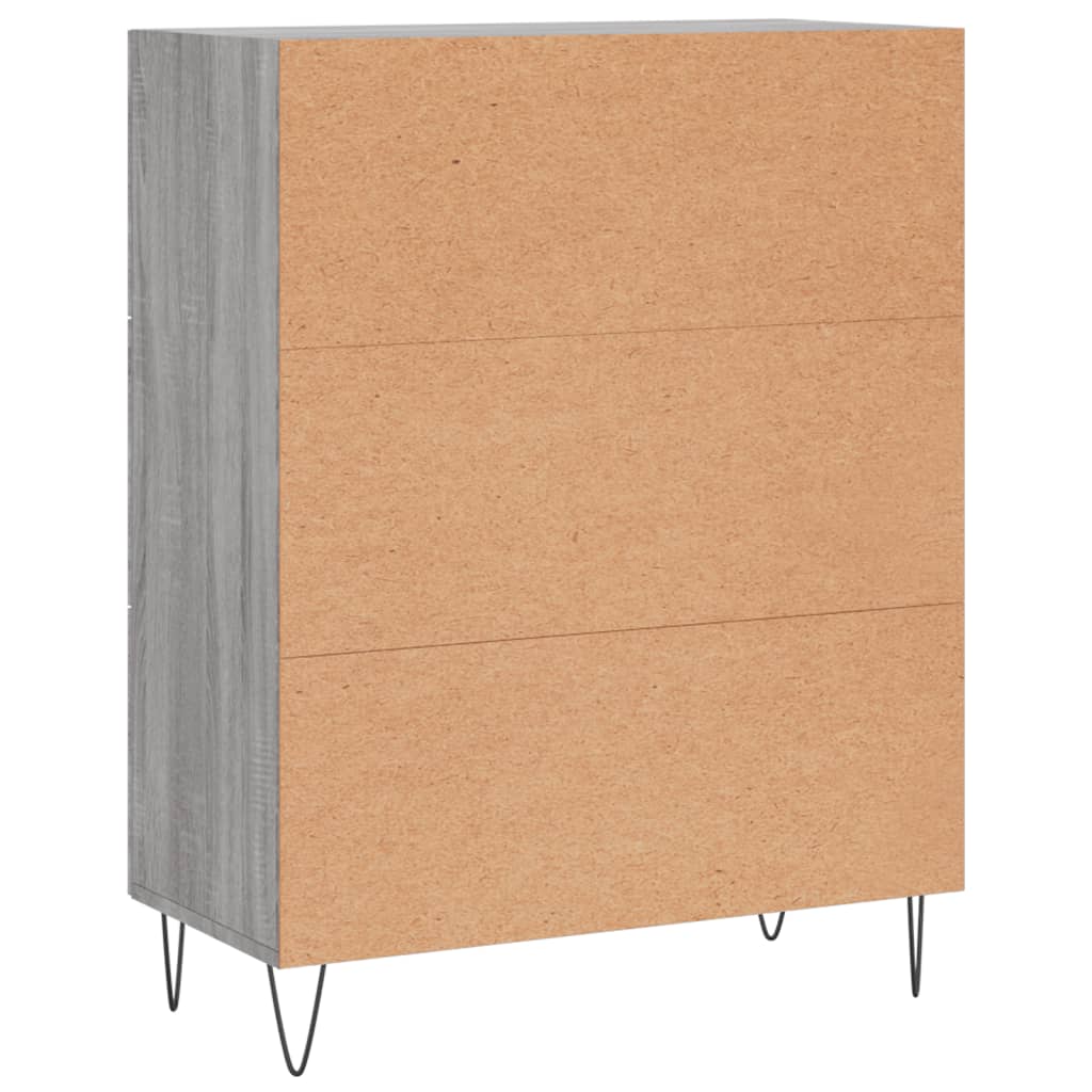 Sideboard Grey Sonoma 69.5x34x90 cm Engineered Wood