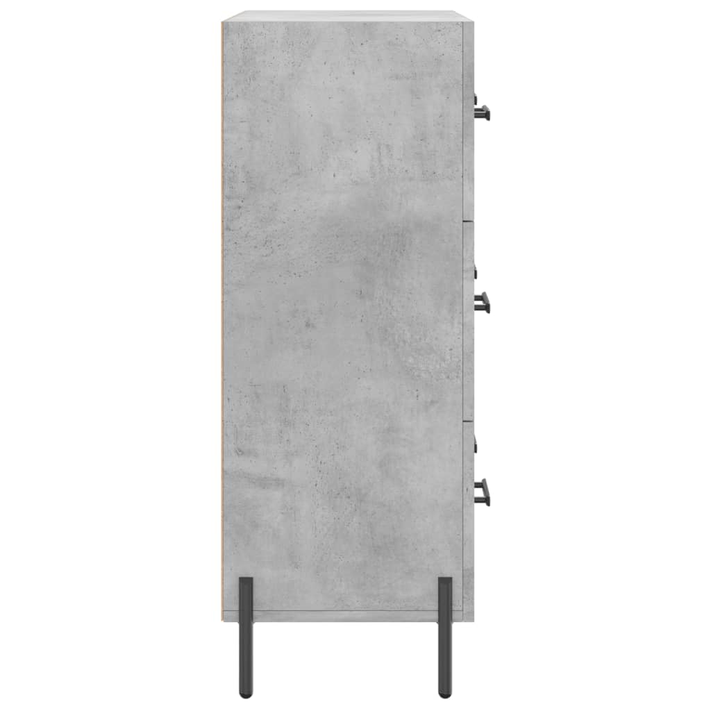 vidaXL Sideboard Concrete Grey 69.5x34x90 cm Engineered Wood