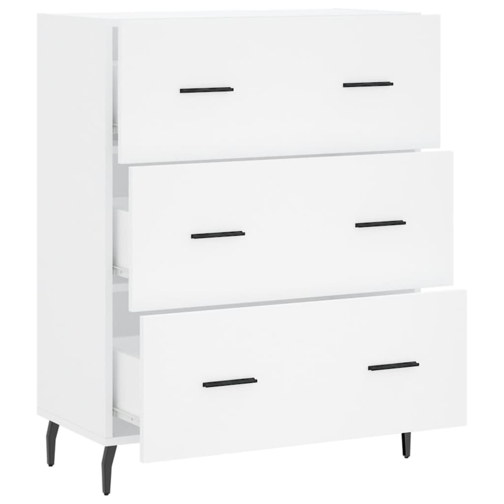 Sideboard White 69.5x34x90 cm Engineered Wood