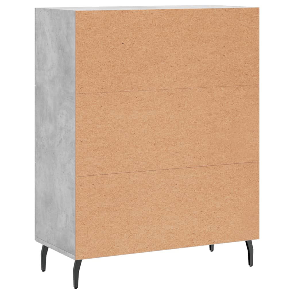 Sideboard Concrete Grey 69.5x34x90 cm Engineered Wood