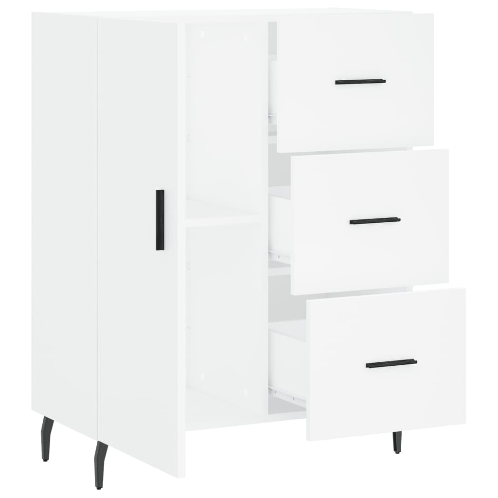 Sideboard White 69.5x34x90 cm Engineered Wood