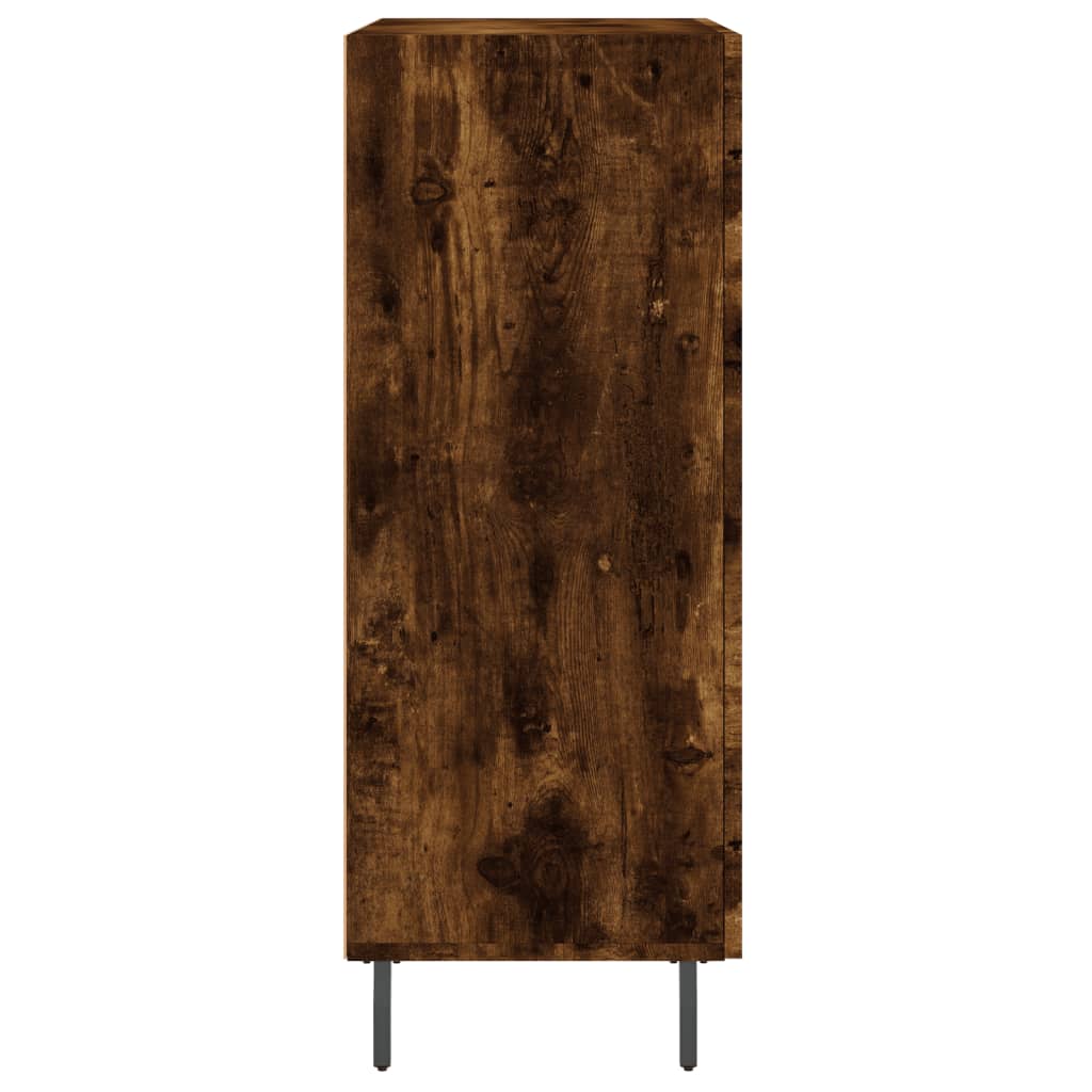 Sideboard Smoked Oak 69.5x34x90 cm Engineered Wood