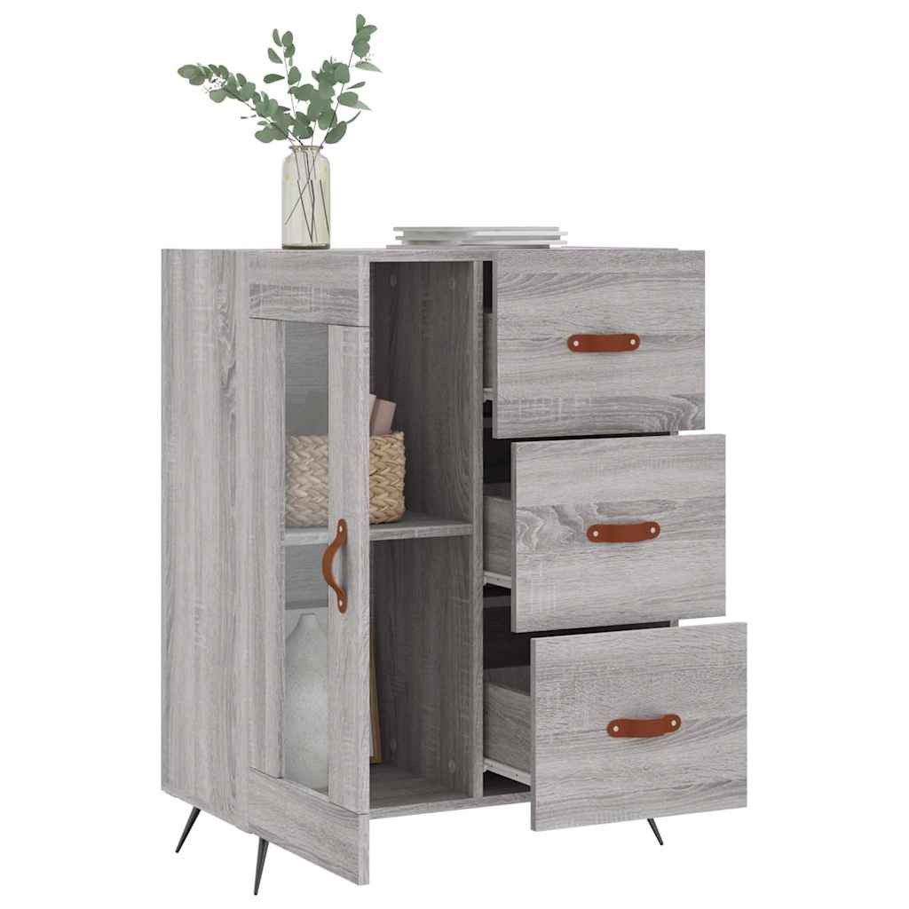 Sideboard Grey Sonoma 69.5x34x90 cm Engineered Wood