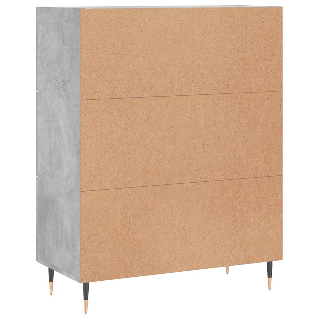 Sideboard Concrete Grey 69,5x34x90 cm Engineered Wood