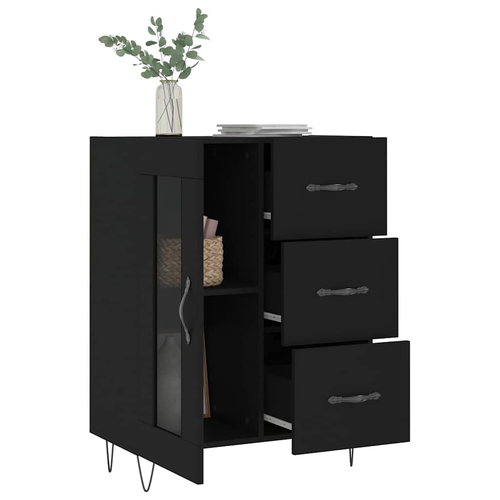 Sideboard Black 69,5x34x90 cm Engineered Wood