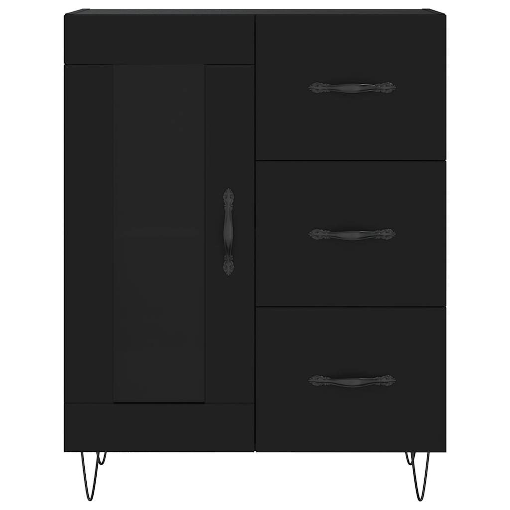 Sideboard Black 69,5x34x90 cm Engineered Wood