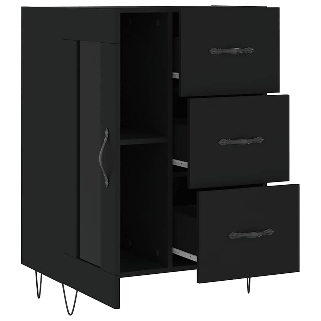 Sideboard Black 69,5x34x90 cm Engineered Wood