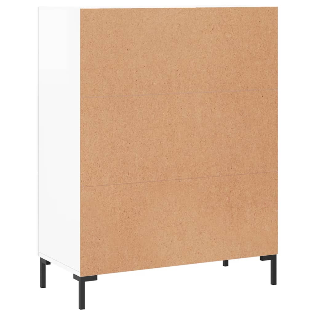 Sideboard High Gloss White 69,5x34x90 cm Engineered Wood