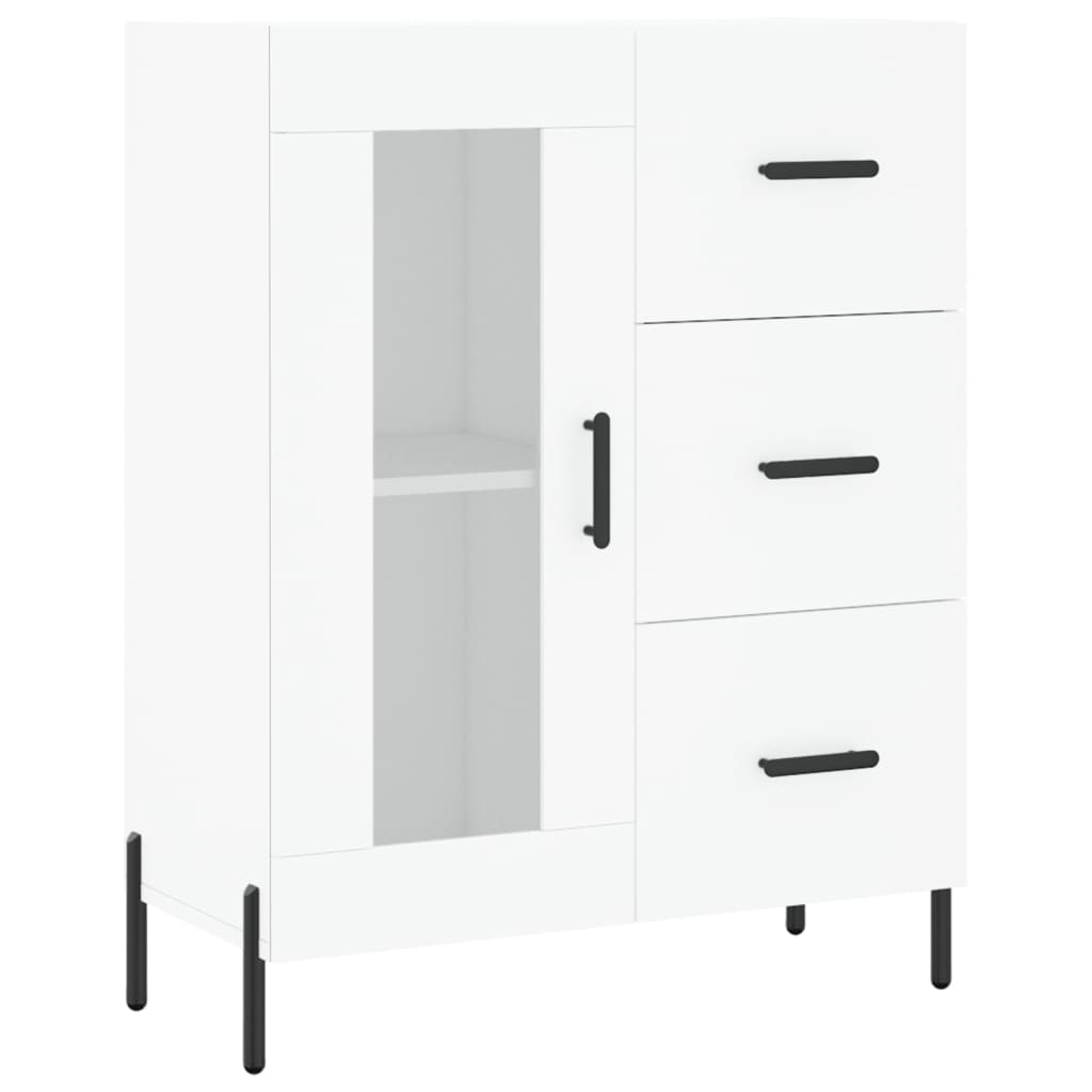 Sideboard White 69,5x34x90 cm Engineered Wood