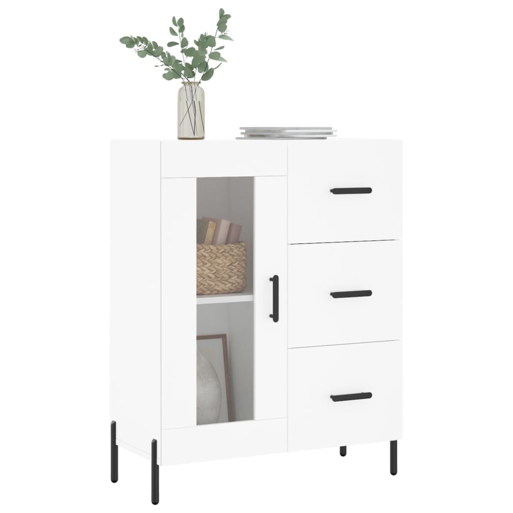 Sideboard White 69,5x34x90 cm Engineered Wood