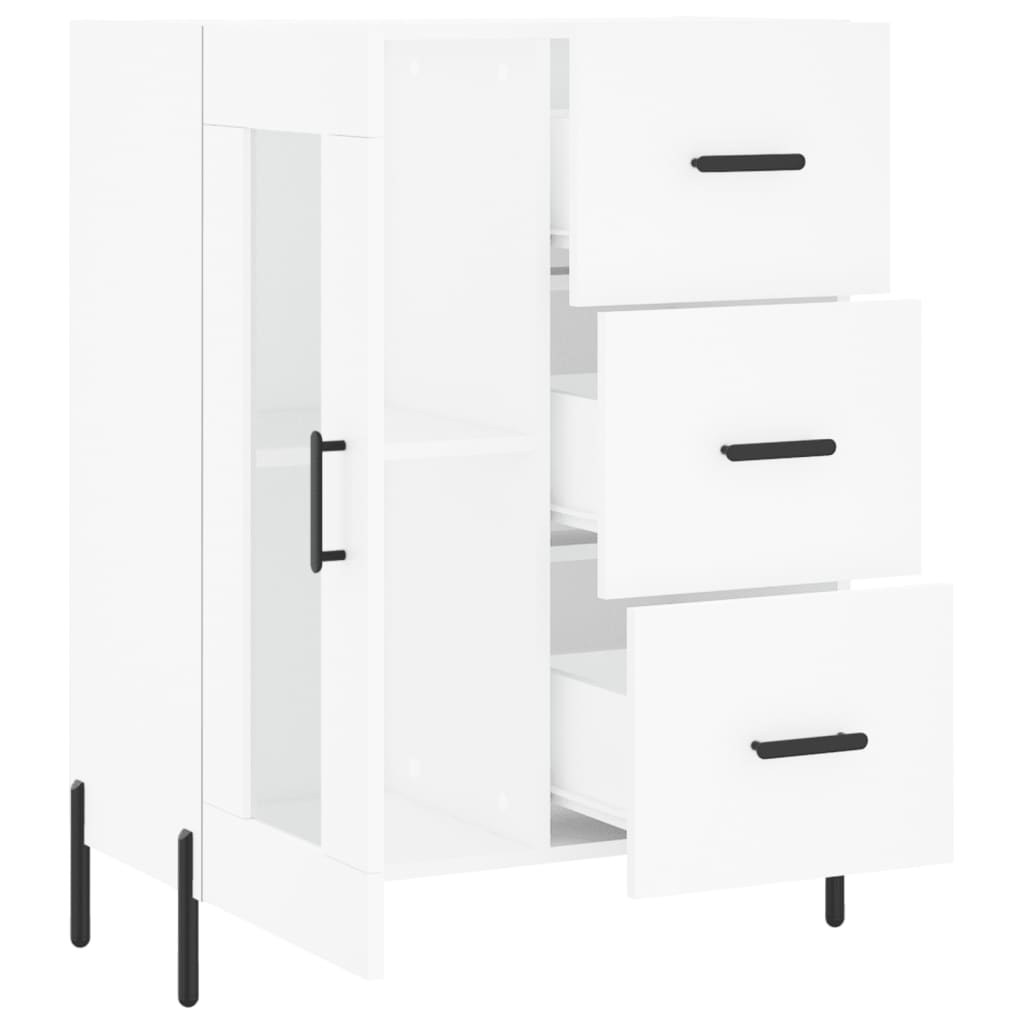 Sideboard White 69,5x34x90 cm Engineered Wood