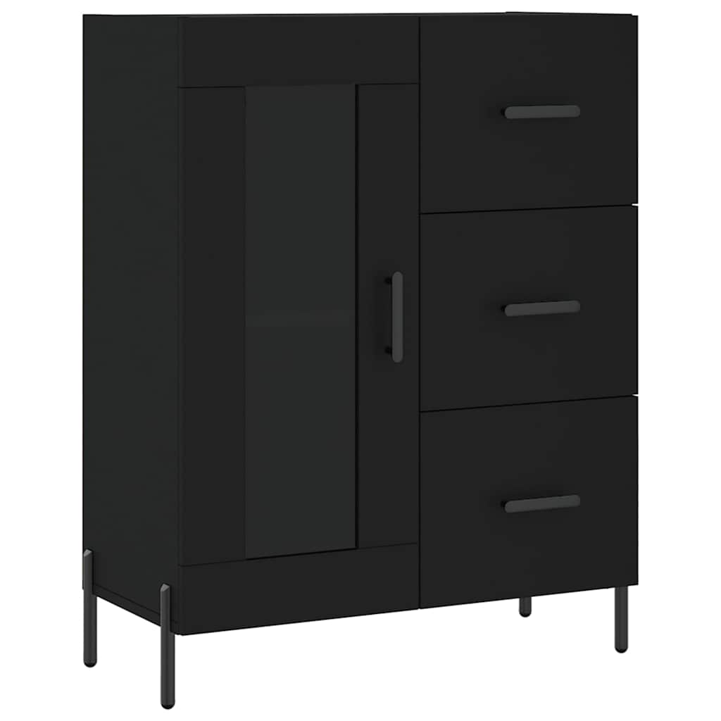 Sideboard Black 69,5x34x90 cm Engineered Wood