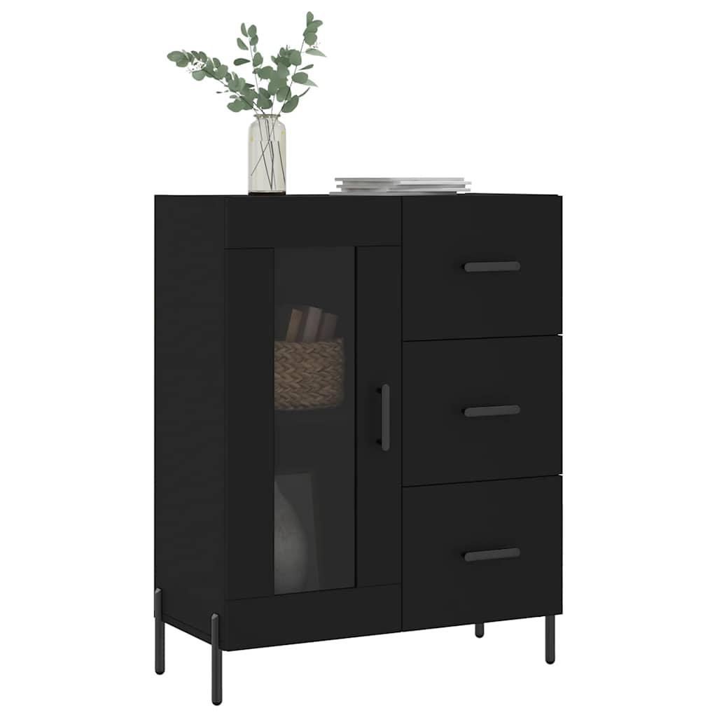 Sideboard Black 69,5x34x90 cm Engineered Wood
