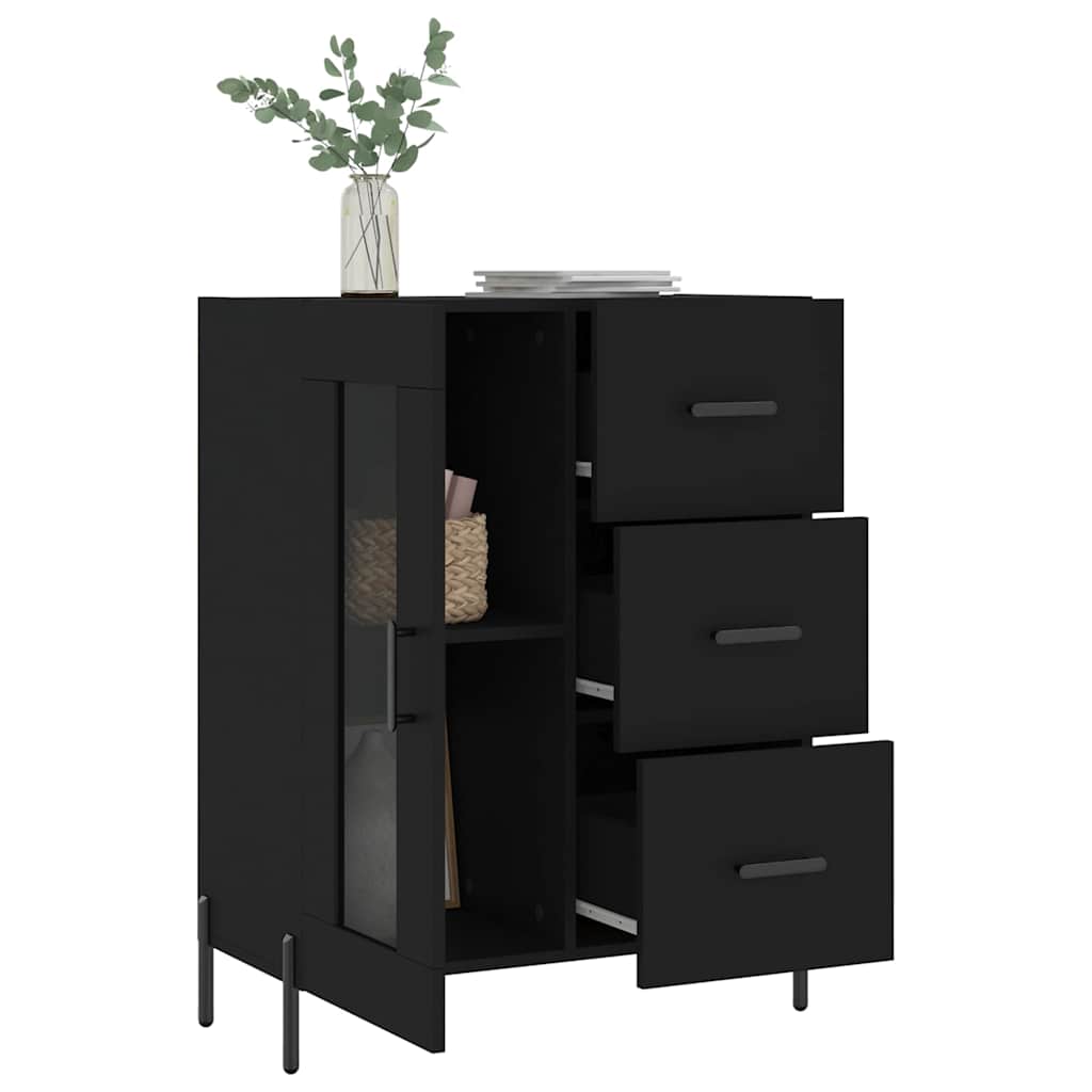 Sideboard Black 69,5x34x90 cm Engineered Wood