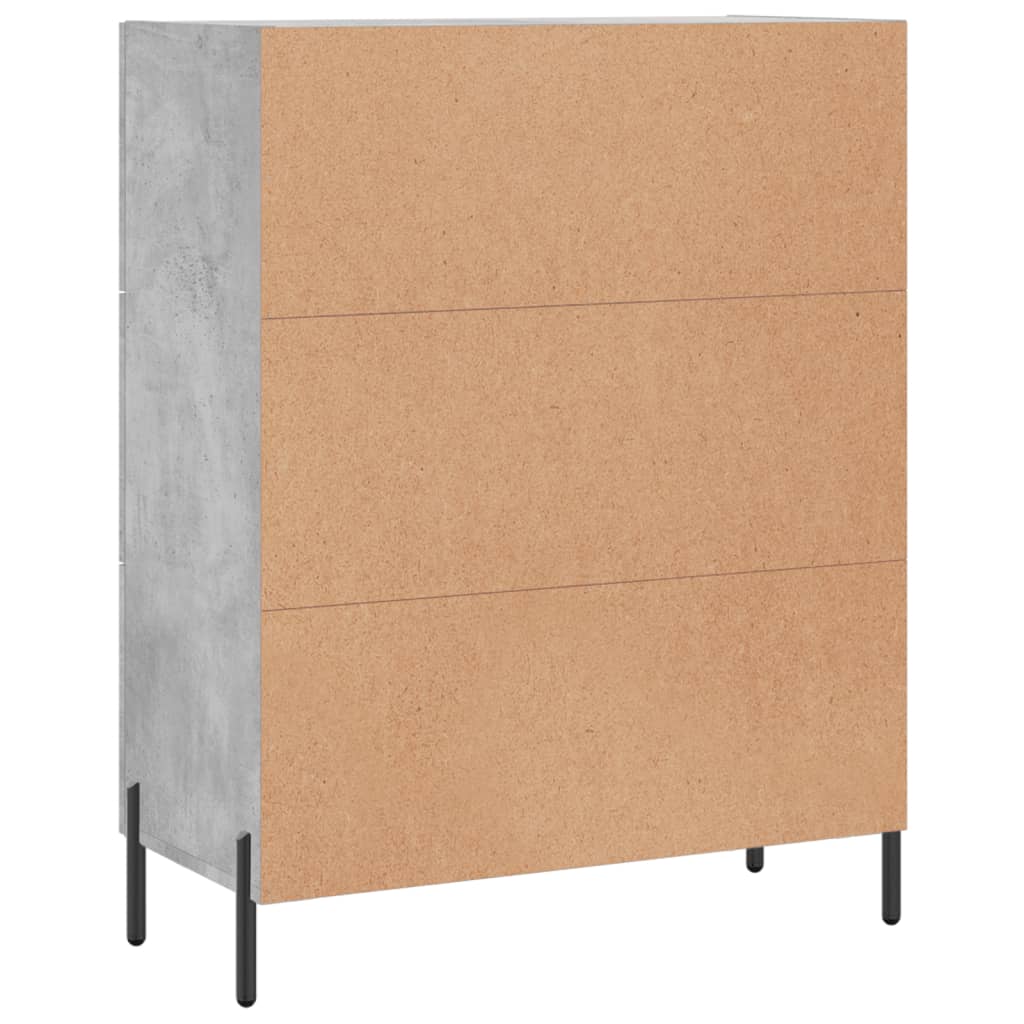Sideboard Concrete Grey 69,5x34x90 cm Engineered Wood