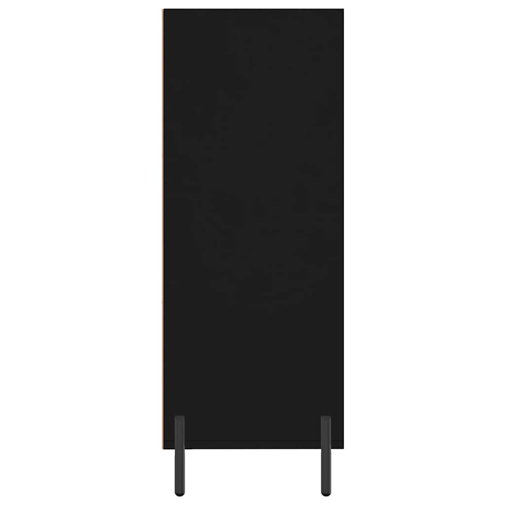 Shelf Cabinet Black 69.5x32.5x90 cm Engineered Wood