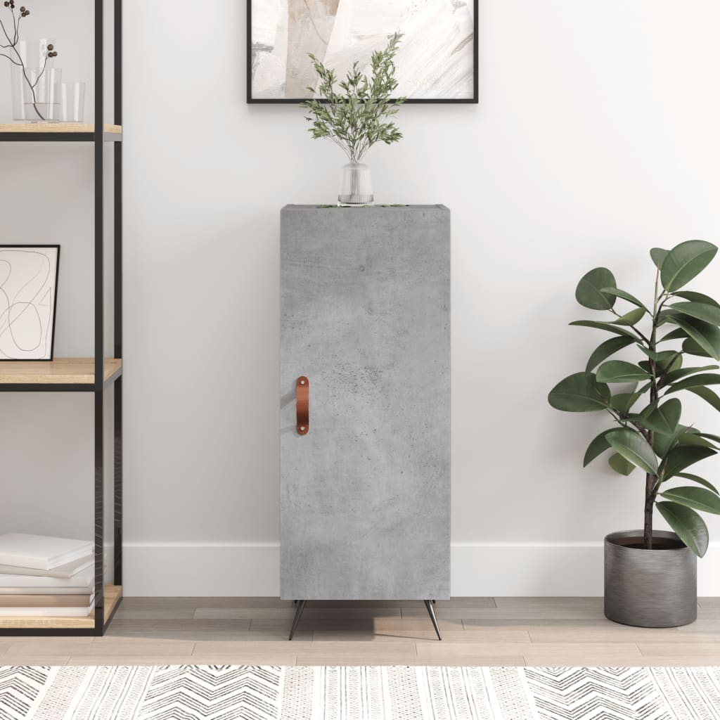 Sideboard Concrete Grey 34.5x34x90 cm Engineered Wood