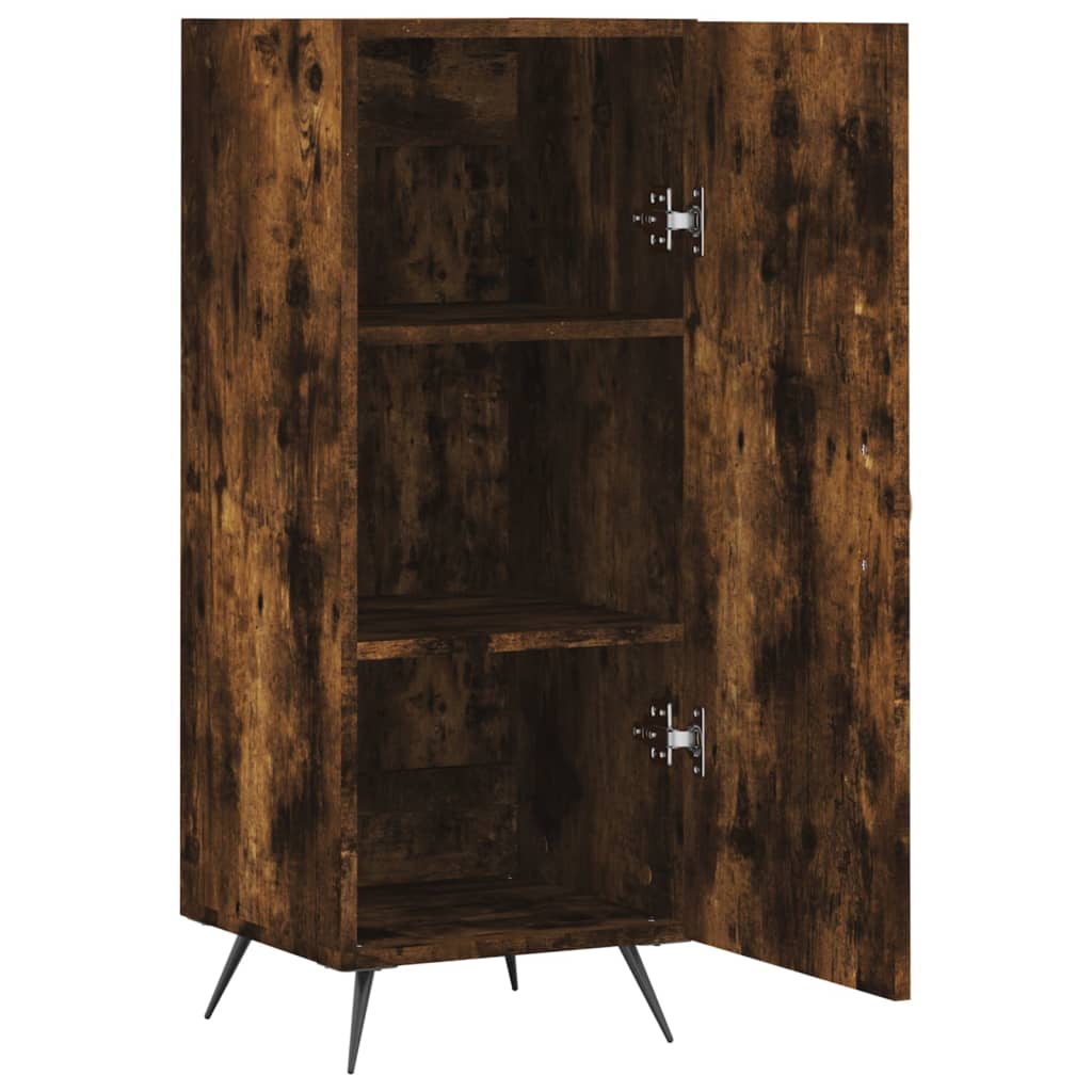 Sideboard Smoked Oak 34.5x34x90 cm Engineered Wood